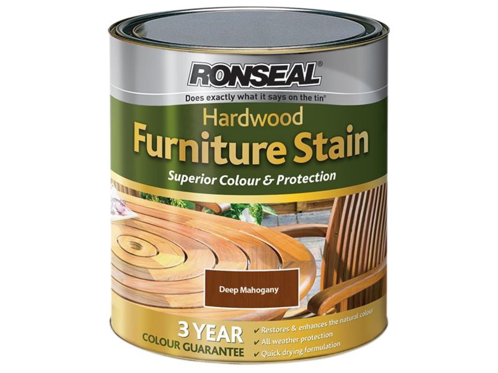 Ronseal Ultimate Protection Hardwood Garden Furniture Stain Deep