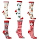 thumbnail image 3 of Zhuge 6 pares de calcetines navideños para mujer, divertidos y bonitos calcetines navideños, novedosos calcetines navideños, regalos navideños locos para mujeres y niñas, C, 3 of 3