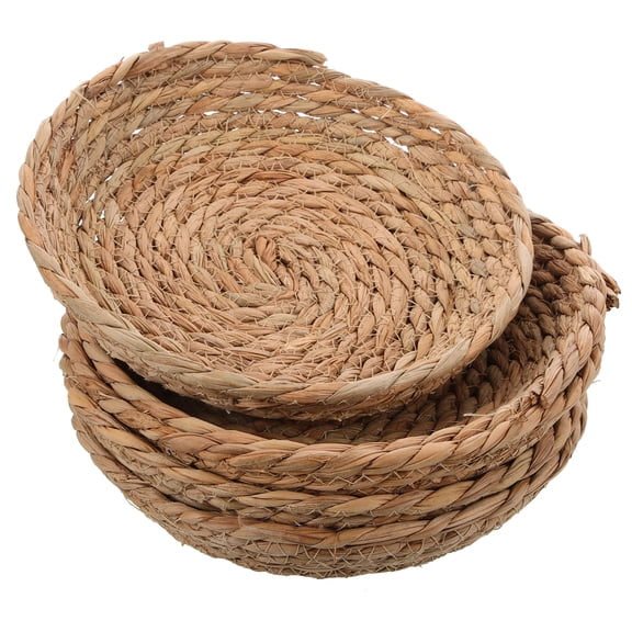 LOLIPPYY 5-Pack Woven Straw Bird Nests for Chicken Laying, Spawning Nest for Poultry and Small Birds