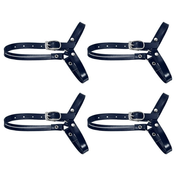 2Pairs Detachable Shoe Straps for Heels, Adjustable Ankle Strap, Navy Blue