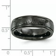 thumbnail image 6 of Edward Mirell Titanium Black Ti Hammered 7mm Band EMR134, 6 of 6