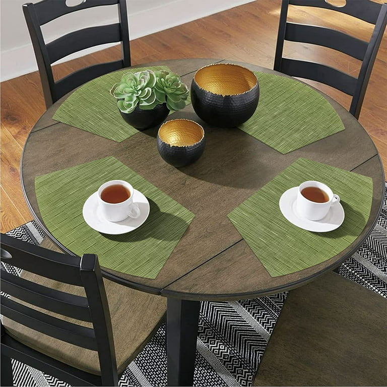 Placemats Set of 4 for Dining Tables with Hollow Edge Design Table