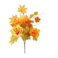thumbnail image 2 of Artificial Mums Flowers With Stem Orange Flowers Arrangement For Home Fall Wedding Bouquet Thanksgiving Table Centerpieces Decor, 2 of 4