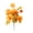 D, variant on 1 Pc 14" Artificial Fall Sunflower Bouquet, Faux Silk Rich Taupe Autumn Flower Arrangement with Maple Leaves for Fall Wedding Bridesmaid Bouquet
