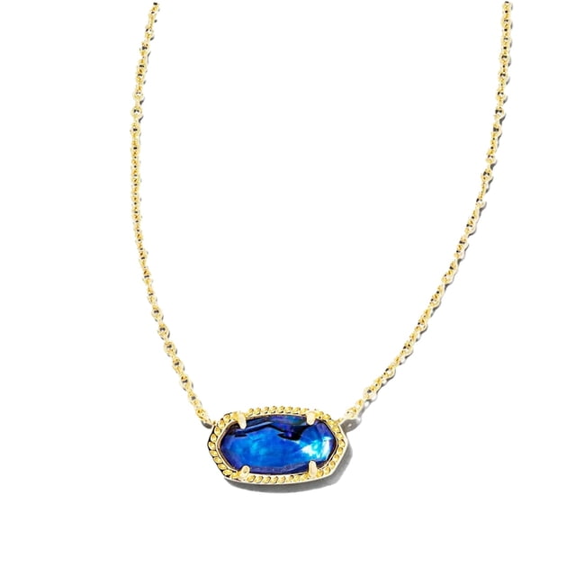 Collar Kendra Scott Elisa con Ágata Baño de Oro 14k