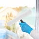 thumbnail image 4 of 2 juegos de limpiacristales de plástico para ventanas, limpiador de azulejos domésticos, raspador de agua para espejos de baño y ventanas., 4 of 7