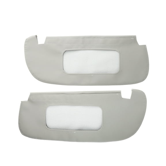 Unique Bargains Sun Visor Cover for Dodge for Ram 1500 2500 1994-2001, Vinyl Leather Trim, Car Sunvisor Protector Covering, Left Right Side, Anti-Scratch, Gray, 2 Pcs
