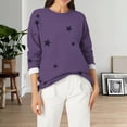 thumbnail image 2 of Bovemsi Womens Sweatshirts Women's Casual Cute Printed Long Sleeve Top Fall Fashion Outfits 2025 Clothes, 2 of 5