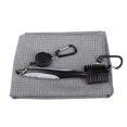 thumbnail image 1 of Toalla De Pelota De Golf Cubierta de pelota de golf con kits de cepillo Toalla de limpieza de palos de golf Accesorios deportivos (gris) Tmvgtek Para Estrenar, 1 of 9