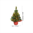 thumbnail image 2 of Miniature Artificial Christmas Tree Ornaments Set Decor - Home Holiday Gift Mini Tree Decoration(color), 2 of 4