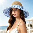 thumbnail image 2 of Women UPF 50+ Wide Brim Sun Hat, Breathable UV Protection Bucket Hat for Beach Travel, 2 of 5