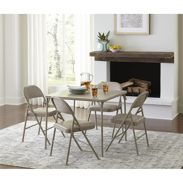COSCO Premium Vinyl Padded Metal Folding Chair Double Braced
