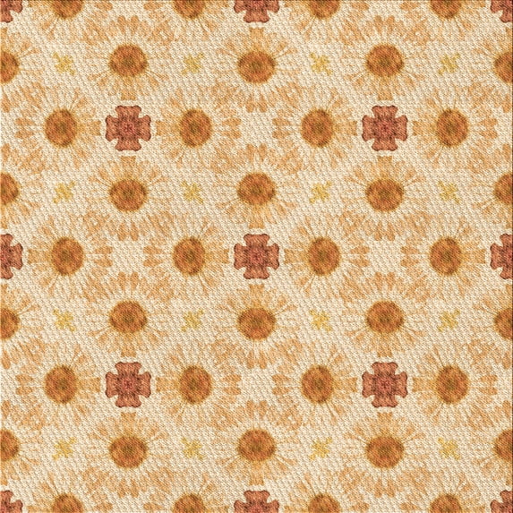 Ahgly Company Indoor Square Patterned Khaki Gold Area Rugs, 8' Square