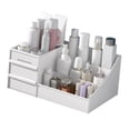 thumbnail image 2 of CAJA DE ALMACENAMIENTO DE MAQUILLEJE DE ESCRITORIO, Organizador de Cajones Cosmética de Maquillaje de 2 Niveles Resistente al Polvo para El Dormitorio, 2 of 8