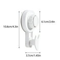 thumbnail image 3 of LACKUST Shower Suction Cup Hooks Clearance,Vacuum Cup Hook Hookless Suction Cup Bathroom Kitchen Suction Cup Hook,White, 3 of 7