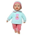 thumbnail image 2 of Lissi: Baby Doll Billie & Little Bear - 15"" azul y rosa - Juego de 8 piezas con osito de peluche Traje adicional Accesorios de comida Juego de simulación para niños a partir de 2 años, 2 of 5