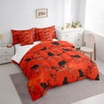 thumbnail image 2 of Erosebridal Cute Cat Kitten 7 Pieces Bedding Comforter Set,Vintage Flower Lavender Floral Full Bedding Set For Adults,Reversible, 2 of 7
