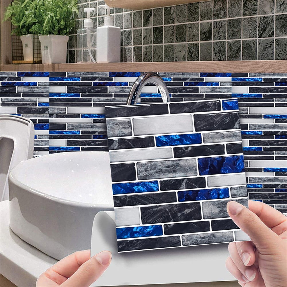 10-Pack Wall Panels Peel and Stick, Self Adhesive Waterproof Foam Wallpaper for Bedroom, Bathroom, Kitchen,6x6inch