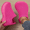 Hot Pink, variant on Women's Wide Fit Desert Beige Artisan Sneakers Memory Foam Insole Knit Upper For Breathability Year-Round Slip-On Comfort Footwear