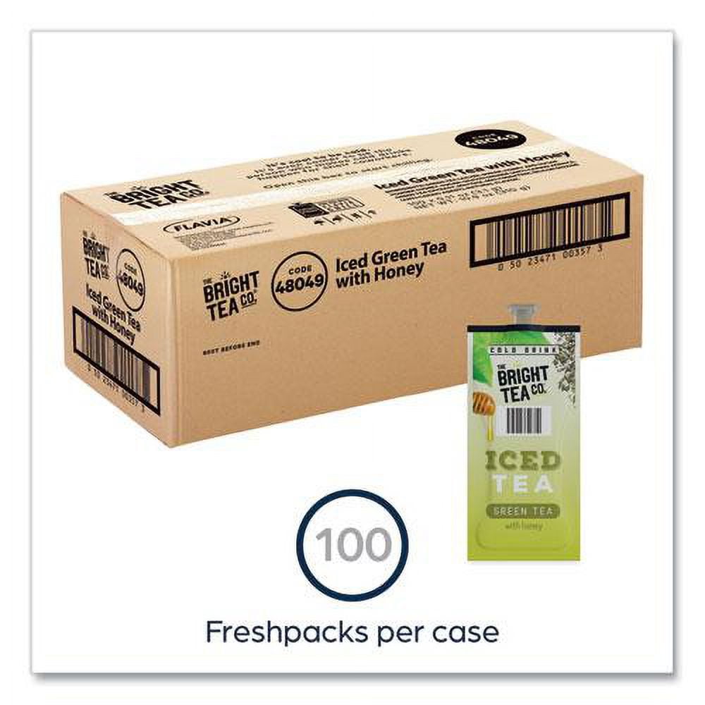 The Bright Tea Co. Iced Green Tea with Honey Freshpack, 100/Carton