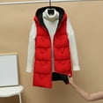 thumbnail image 2 of Cavosen Womens Quilted Vest Plus Size Sleeveless Vest with Pocket Zipper Hooded Loose Jacket Windproof Warm Fall Outerwear, 2 of 8