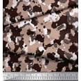 thumbnail image 3 of Soimoi Modal Satin Fabric Two Tone With White Camouflage Print Fabric by the Yard 42 Inch Wide, 3 of 3
