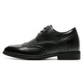 thumbnail image 6 of CMR CHAMARIPA Men's Height Increasing Formal Shoes - Black Leather Wingtip Brogue Derby Shoes 7CM / 2.76 Inches, 6 of 10