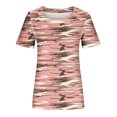 thumbnail image 4 of Camisetas informales de verano para mujer, cuello cuadrado, manga corta, túnica, blusas sueltas y cómodas OAVQHLG3B Store  lin121212, 4 of 4