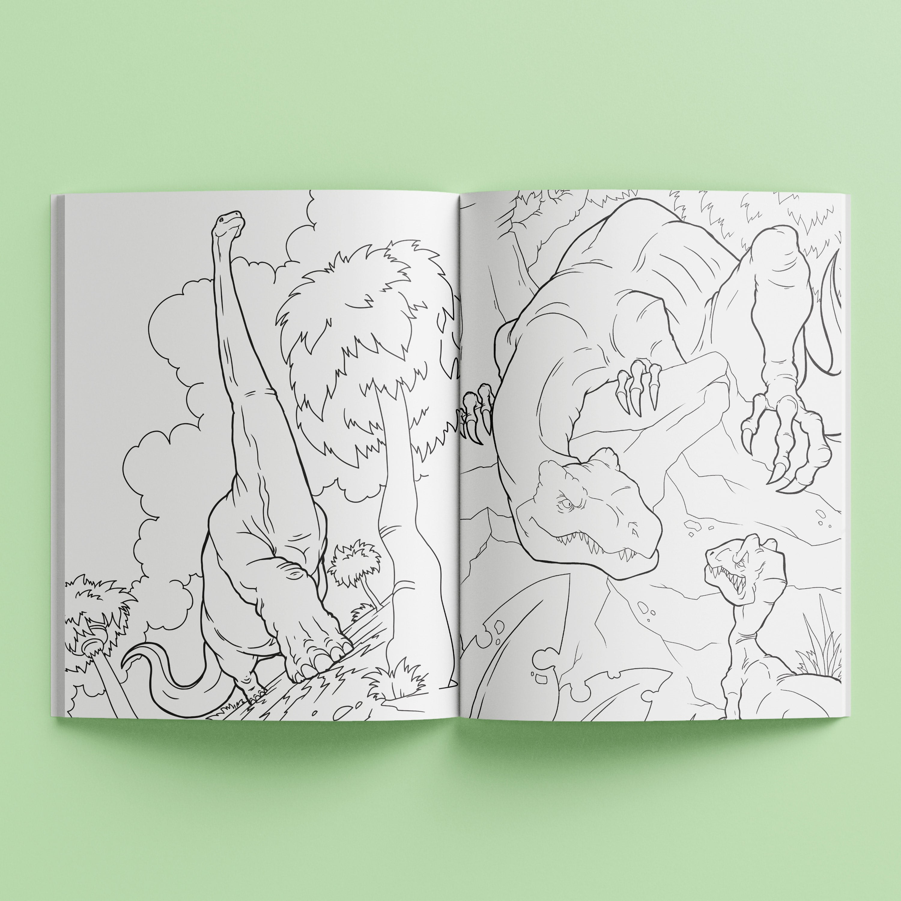Hinkler Kaleidoscope Sticker Coloring Dinosaur Adventure Children Ages 6 and up