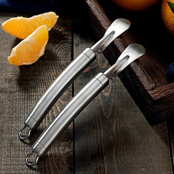 Zhuge Stainless Steel Orange Peeler - 2-in-1 Tool for Kitchen & Dining
