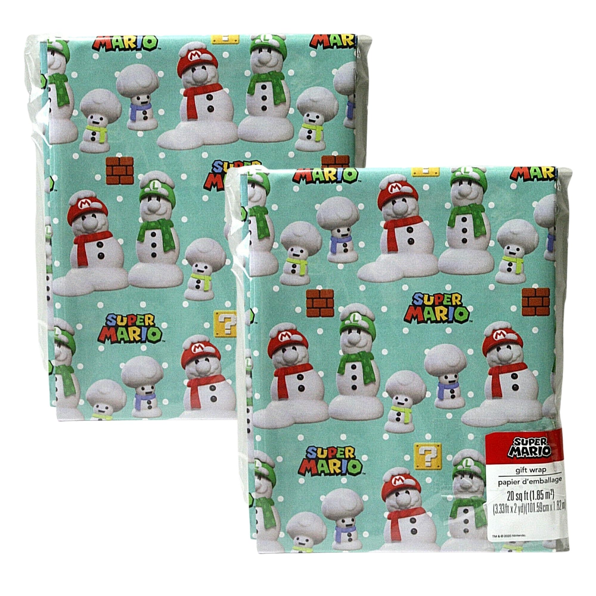 Mario Christmas Wrapping Paper 