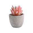 thumbnail image 2 of MMJ Artificial Potted Plants Faux Plants Small Plastic White Planter Tabletop Desk Home Office Decor 2.76x2.68x2.68in, 2 of 6