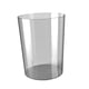 thumbnail image 4 of Papelera BLESIY contenedor de basura redondo minimalista transparente para dormitorio oficina baño Gris L, 4 of 8