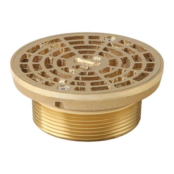 Smith Light Commercial Floor Drain Strainer,3In MIP,4-3/4In Dia 201-T03