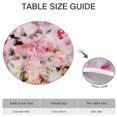 thumbnail image 6 of Pioneer Flower Floral Print Pattern Round Fitted Tablecloth with Elastic Edge,Dining Table Cover Waterproof,Outdoor Round Tablecloth for Camping,Dining,Indoor and Outdoor, 6 of 7