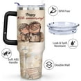 thumbnail image 4 of 40th Wedding Gifts Anniversary Cups, Ruby Wedding 40th Anniversary Cups, 40th Anniversary Cup For Couple Parents Friends, 40 Oz Stainless Steel Tumbler with Handle and Straw (1 PC), 4 of 5