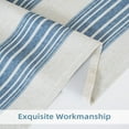 thumbnail image 5 of DriftAway Chris Vertical Striped Pattern Linen Blend Lined Thermal Insulated Blackout and Room Darkening Linen Curtains for Farmhouse Printed 2 Panels 52 Inch by 102 Inch Jean Navy, 5 of 8