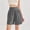 Grey, variant on Shorts for Women Polyester,Spandex Knee Length Capris with Pockets High Waisted Athletic Casual Shorts for Women Athletic Shorts for Wowomen Grey,S