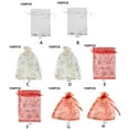 thumbnail image 3 of Youkk 100 Pcs Sacs en Organza Petits Sacs pour Cadeaux de Mariage Sacs-Cadeaux en Filet Mini Sacs-Cadeaux Sacs à Cordon Petits Rouges Estampage à Chaud 10*15.100 Pcs, 3 of 6