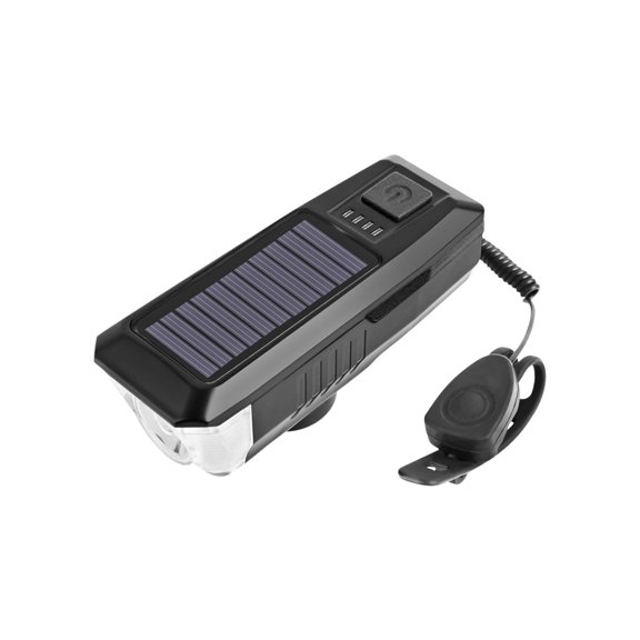 TACILIP Light Headlight Solar Horn Light USB Rechargeable Headlight Cycling Strong Flashlight Cycling Equipment, Mom Gifts