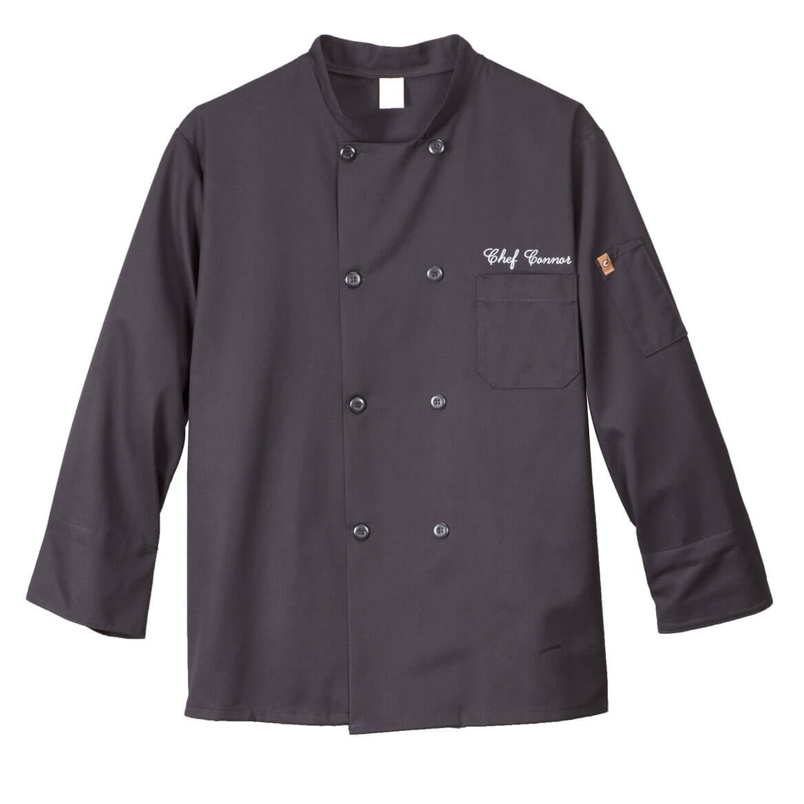 Chefs Jacket Black Personalized-2XL 