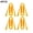 Yellow C1, variant on Universal Car Door Lock Stabilizers, Silicone Shock Absorbing Buffers for Noise Reduction, 4 Pieces, 4 cm x 1.6 cm x 0.9 cm