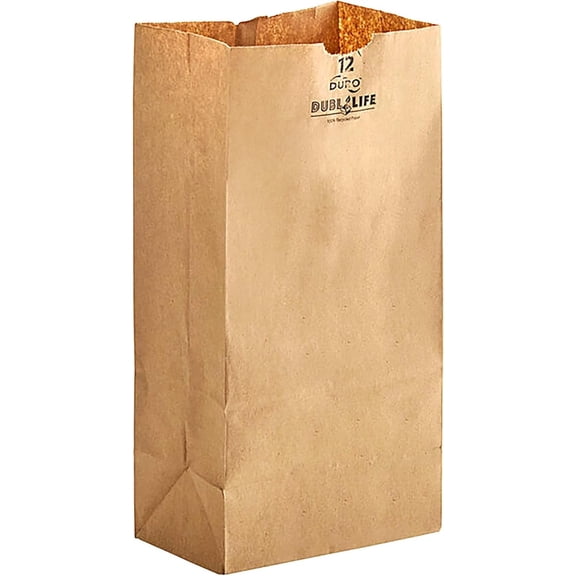 Kraft Paper Bags FSC - MADE IN USA (500ct, 12 lb)