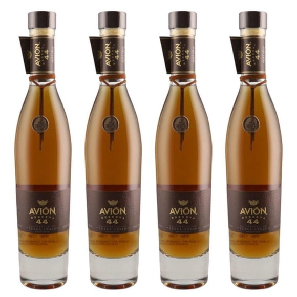 Pack de 4 Tequila Avion Reserva 44 Extra Añejo 100% 750 ml