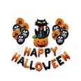 thumbnail image 1 of Decoraciones para fiestas de Halloween, kit de pancartas colgantes con globos de Happy Halloween, ideal para el trabajo en interiores en el hogar para niños, 1 of 5