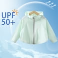 thumbnail image 2 of OGLCCG Teens Girls Sun Protection Jacket Hoodie Lightweight Long Sleeve Sun Cover Up Shirt Full Zip Hooded Cooling Shirt 1-15 Years, 2 of 6