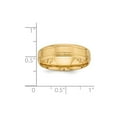 thumbnail image 3 of Solid 14k Yellow Gold Heavy Comfort Fit Unique Wedding Band Ring Size 7, 3 of 4