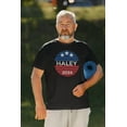 thumbnail image 4 of Election 2024 Nikki Haley Patriotic Vintage Sunset 2024 Mens T Shirt, 4 of 5