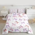 thumbnail image 2 of Homewish Ribbon Bowtie Queen Comforter Set,Cute Cartoon Bow Bedding Sets,Pink Cartoon Loves Bedding Comforter Set For Princess,Super Cozy Room Decor Reversible,3 Pieces, 2 of 8