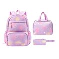 thumbnail image 4 of HJYCHN Girl Backpack Gradient Heart Star Print 3Pc Set with Lunch Bag Pencil Case Back to School Supplies for Kids and Backpack for Boys Purple, 4 of 4